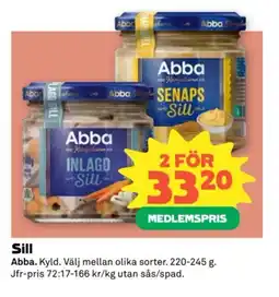 Coop ABBA Sill erbjuda