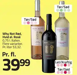 Fleggaard WHY NOT Rød hvid el. rosé erbjuda
