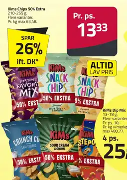 Fleggaard KIMS Chips 50% extra erbjuda