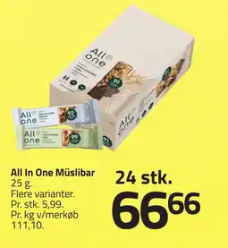 Fleggaard ALL IN ONE Müslibar erbjuda