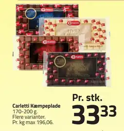 Fleggaard CARLETTI Kæmpeplade erbjuda