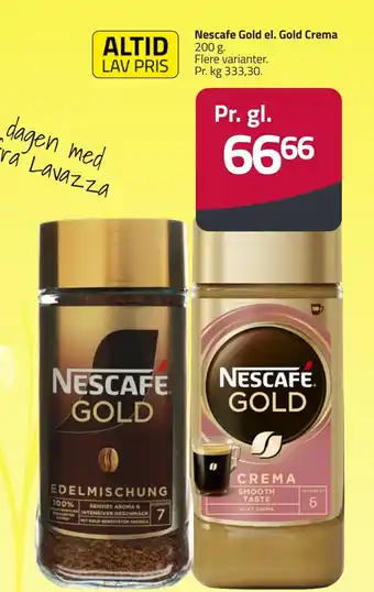 Fleggaard NESCAFE Gold el. gold crema erbjuda