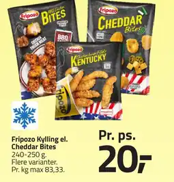 Fleggaard FRIPOZO Kylling el. cheddar bites erbjuda