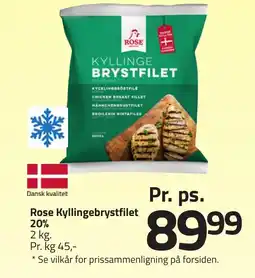 Fleggaard Rose kyllingebrystfilet 20% erbjuda