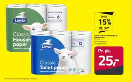 Fleggaard LAMBI Classic toiletpapir el. køkkenrulle erbjuda