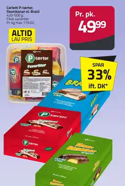 Fleggaard CARLETTI P-tærter, skumbanan el. brazil erbjuda