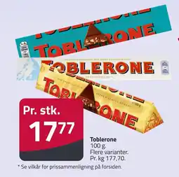 Fleggaard Toblerone erbjuda