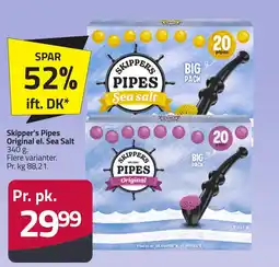 Fleggaard SKIPPERS PIPES Original el. sea salt erbjuda