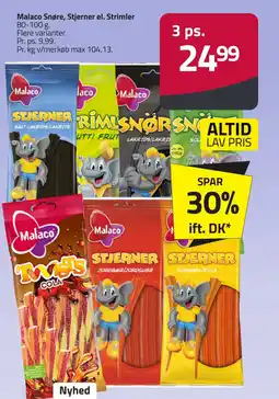 Fleggaard MALACO Snøre, stjerner el. strimler erbjuda