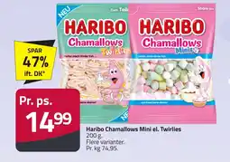 Fleggaard HARIBO Chamallows mini el. twirlies erbjuda