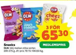 Stora Coop Snacks, Medlemspris erbjuda