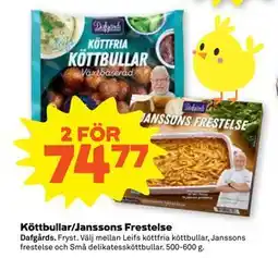Stora Coop Köttbullar/Janssons Frestelse erbjuda