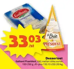 Stora Coop Dessertost erbjuda