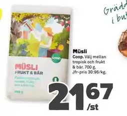 Stora Coop Müsli erbjuda
