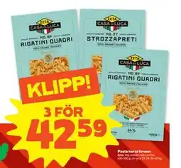 Stora Coop Pasta korta former erbjuda