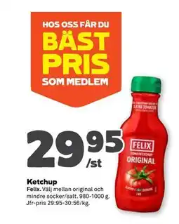 Stora Coop Ketchup erbjuda