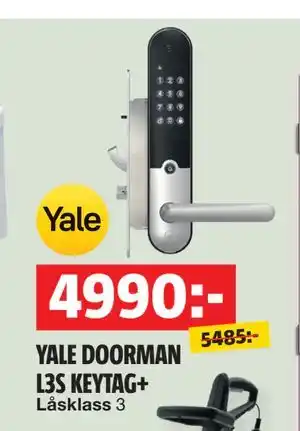 Bauhaus YALE DOORMAN L3S KEYTAG+ erbjuda