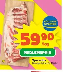 Coop Forum Spareribs erbjuda