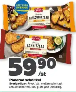 Coop Forum Scan Panerad schnitzel erbjuda