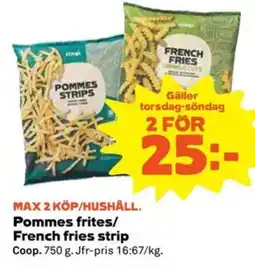Coop Forum Coop Pommes frites/ French fries strip erbjuda