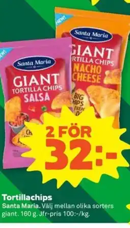 Coop Forum Santa Maria Tortillachips erbjuda
