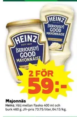 Coop Forum HEINZ Majonnäs erbjuda