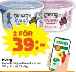 Coop Forum Lindahls Kvarg erbjuda