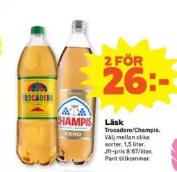 Coop Forum Trocadero/Champis Läsk erbjuda