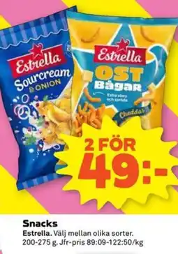 Coop Forum Estrella Snacks erbjuda