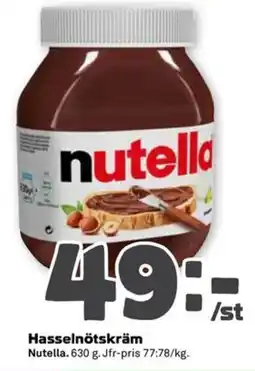 Coop Forum Nutella Hasselnötskräm erbjuda