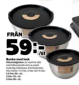 Coop Forum Bunke med lock erbjuda