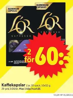 ICA Supermarket Kaffekapslar erbjuda