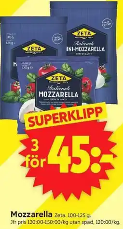 ICA Supermarket Mozzarella erbjuda