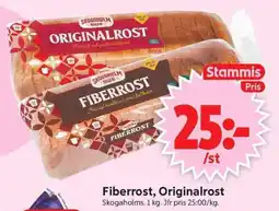 ICA Supermarket Fiberrost, Originalrost erbjuda