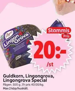 ICA Supermarket Guldkorn, Lingongrova, Lingongrova Special erbjuda