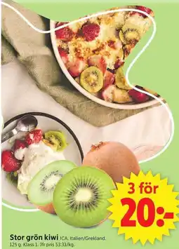 ICA Supermarket Stor grön kiwi erbjuda