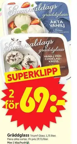 ICA Supermarket Gräddglass erbjuda