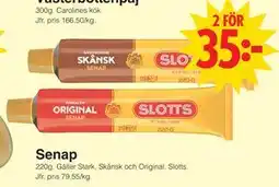 Matöppet Senap erbjuda