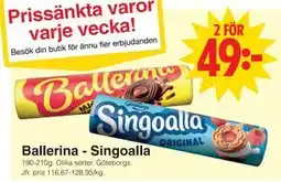 Matöppet Ballerina - Singoalla erbjuda