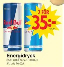 Matöppet Energidryck erbjuda