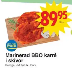 Matöppet Marinerad BBQ karré i skivor erbjuda