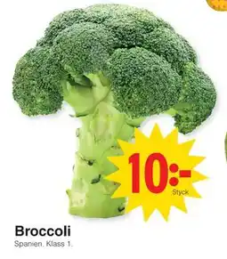 Matöppet Broccoli erbjuda