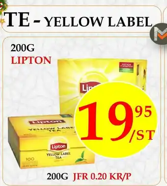 Matmixen Te - yellow label erbjuda