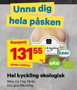 City Gross Hel kyckling ekologisk erbjuda