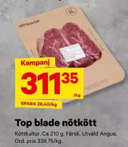 City Gross Top blade nötkött erbjuda
