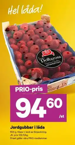 City Gross Jordgubbar i låda, Pris i appen erbjuda