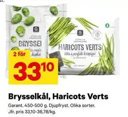 City Gross Brysselkål, Haricots Verts erbjuda