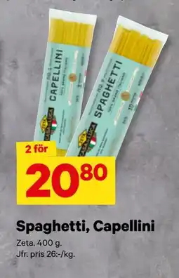 City Gross Spaghetti, Capellini erbjuda