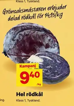 City Gross Hel rödkål erbjuda