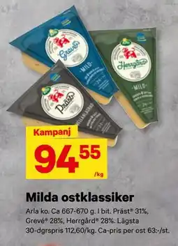 City Gross Milda ostklassiker erbjuda